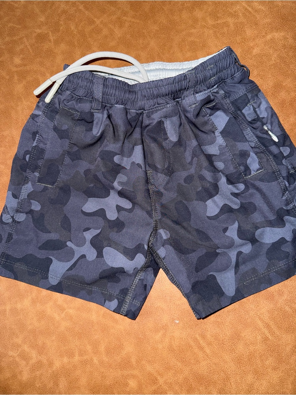 Freeballers Boys 4T Navy Camo Shorts